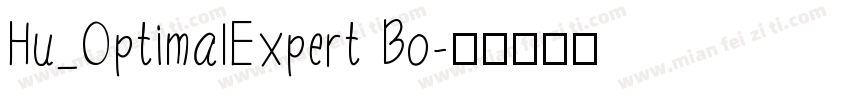 Hu_OptimalExpert Bo字体转换